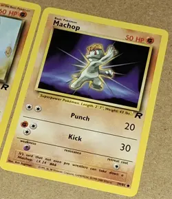 Team Rocket Dark Machoke 40/82 Machop 59/82 1999-2000 @Wizards WOTC Pokemon TCG - Image 4