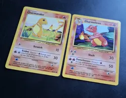 Vintage Charmander 46/102 Charmeleon 24/102 Pokemon TCG Base Set Cards - Image 4
