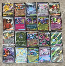 TCG Pokemon 40x Card Binder Lot Collection - Illustration Rare, FA's, Ex’s, More - Image 1