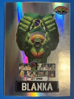 Blanka PSA-1 Silver Magazine Exclusive Street Fighter 2 Promo NM + Card Saver - Image 1