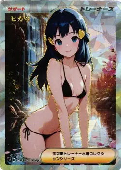 DAWN Trainer Textured Holographic Goddess Custom Art Anime Collectible Card - Image 1