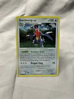 Pokemon Garchomp 2007 LV.66 Holo Card 9/123 Mysterious Treasures Series - Image 1