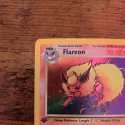 Pokemon TCG Flareon Jungle Holo Card 3/64 1st Edition Rare LP/ MP - Image 2