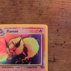 Pokemon TCG Flareon Jungle Holo Card 3/64 1st Edition Rare LP/ MP - Image 3