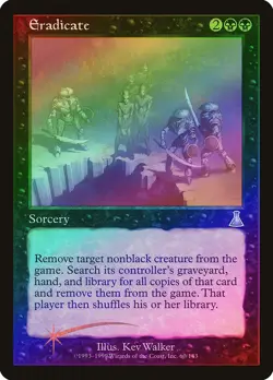 Eradicate FOIL Urza's Destiny HEAVILY PLD Black Uncommon MAGIC MTG CARD ABUGames - Image 1