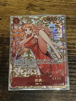 One Piece Chinese Alt TCG 1st Anniversary Nami Exclusive R Card Game OP01-016 - Image 1