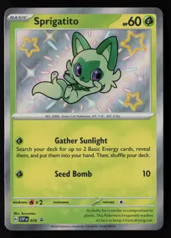 Sprigatito - 076 SV: Scarlet & Violet Promo Cards Pokemon TCG NM - Image 1