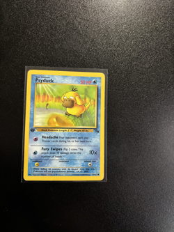 Psyduck 53/62 Fossil 1st Edition WOTC Pokemon Card 1999 Vintage - Image 1