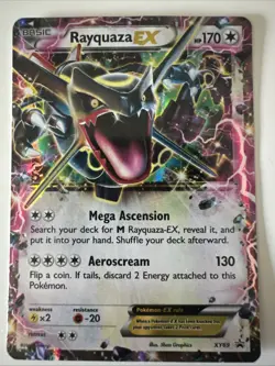 POKEMON RAYQUAZA EX ULTRA RARE BLACK STAR PROMO HOLO FOIL CARD XY69 - Image 1