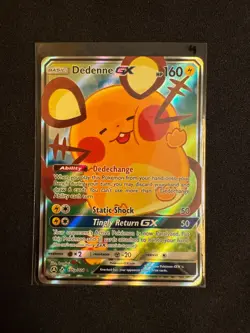 Dedenne GX 195a/214 Alternate Art Promos Holo Card Near Mint Condition - Image 1