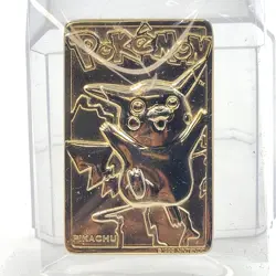 PIKACHU 23 Karat Gold Plated Trading Card - Burger King 1999 Promo - Image 1
