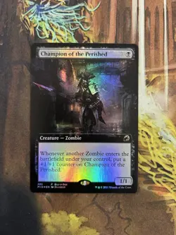 Champion of the Perished - Foil Extended Art NM MTG - Midnight Hunt - Image 1