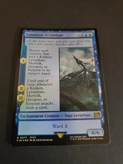 Summon: Leviathan Final Fantasy Foil Rare MTG NM - Image 1