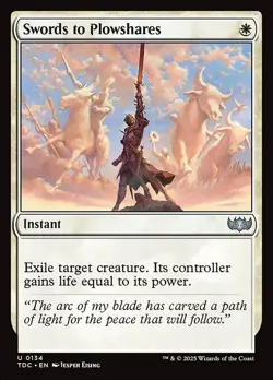 Swords to Plowshares Commander: Tarkir: Dragonstorm Regular 134 White - Image 1