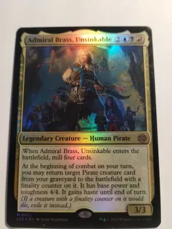 Admiral Brass, Unsinkable Commander: the Lost Caverns of Ixalan Foil - Image 1