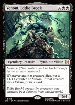 MTG Venom, Eddie Brock 12 Mythic Foil Marvel Spider-Man Eternal - Image 1