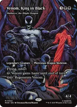 MTG Venom, King in Black 22 Mythic Borderless Marvel Universe Spider-Man - Image 1