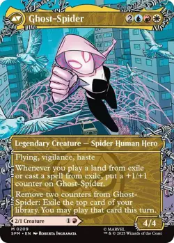 MTG Gwen Stacy 209 Mythic Borderless Marvel Spider-Man - Image 2