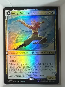 Showcase AANG, SWIFT SAVIOR // AANG AND LA mtg NM-M The Last Airbender 1 Rare - Image 1