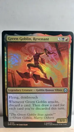 Green Goblin, Revenant Foil Uncommon [NM] - MTG SPM - Image 1