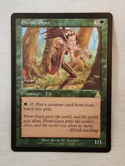 NM Elvish Piper Urza's Destiny Mtg Magic the Gathering - Image 1
