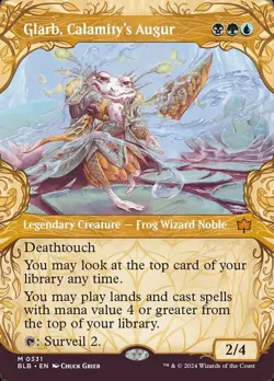 NM-Mint, English MTG Regular Glarb, Calamity's Augur - Showcase Bloomburrow Magi - Image 1