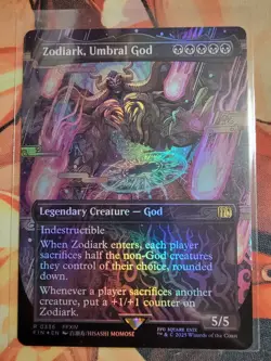 Zodiark, Umbral God Borderless FOIL - FINAL FANTASY MTG NM - Image 1