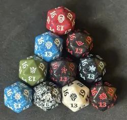 Pre-release Kit D20 SPINDOWN Die Lot of 10 Magic the Gathering MTG - Image 1