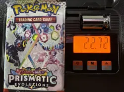 Pokemon Prismatic Evolutions Booster Pack Sealed 22.72g 3.66mm - Image 1