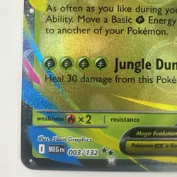 Mega Venusaur Ex 003/132 - Double Rare Mega Evolution Set Pokemon TCG - Image 4