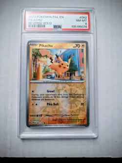 Pokemon Pikachu PSA Graded #8 - (Reverse Holo) Card# 062/193 - Image 1