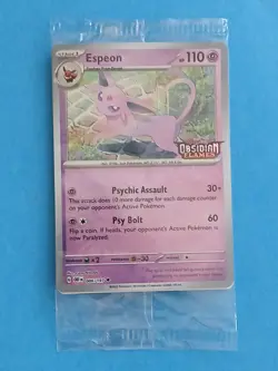 Espeon Pokemon Scarlet & Violet Black Star 086/197 Best Buy Promo Reverse Holo - Image 1