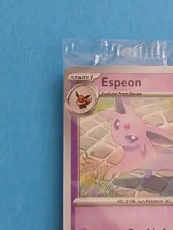Espeon Pokemon Scarlet & Violet Black Star 086/197 Best Buy Promo Reverse Holo - Image 2