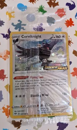 Pokemon Corviknight 156/189 Darkness Ablaze Stamped Sealed Promo Euro Exclusive - Image 1