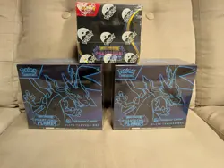 2 Phantasmal Flames Pokemon Center ETBs and Booster Box Bundle - Image 1