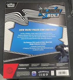 Pokemon TCG: Scarlet & Violet Black Bolt Binder Collection Factory Sealed Box - Image 2