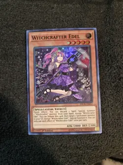 Yugioh Witchcrafter Edel INCH-EN017 Super Rare 1st Ed - Image 1
