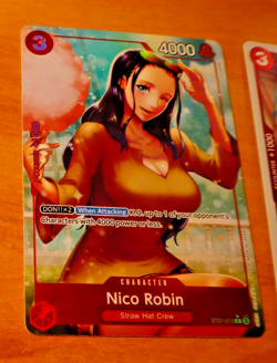 ONE PIECE ENGLISH CARD HOLO GAME CARTE NICO ROBIN ST21-010 ALT EN ** - Image 1
