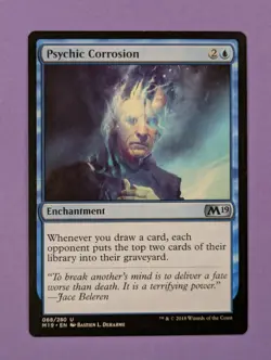 MTG Magic The Gathering: Core Set 2019: Psychic Corrosion #068/280 Uncommon - NM - Image 1