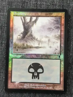 Swamp #341 Foil Odyssey LP - MTG - Magic The Gathering - Image 1
