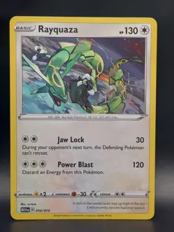 2025 McDonald's Pokemon Card Rayquaza 014/015 Dragon Discovery NM - Image 1