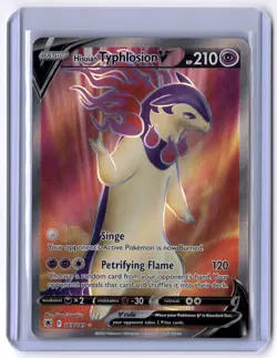 Hisuian Typhlosion V (Full Art) 169/189 Ultra Rare Holo NM Pokemon SWSH10: Astra - Image 1