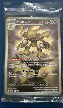 Alakazam Pokemon Mega Evolutions - ETB Promo #9 Sealed - Image 1
