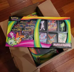 POKEMON TCG MYTHICAL SQUISHY PREMIUM COLLECTION BOX SEALED FRESH FROM A CASE - Image 3