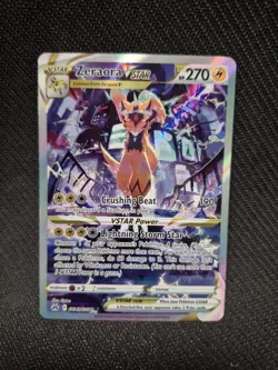 Pokemon Zeraora VStar GG43/GG70 Full Art Crown Zenith Galarian Gallery - Image 1