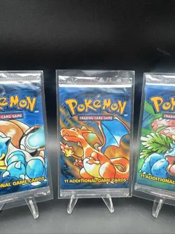 1999 Pokemon Base Set Booster Packs Art Set Of 3 - Charizard Blastoise Venusaur - Image 3