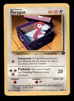4X Pokemon Card Porygon Team Rocket 48/82 MODERATELY PLAYED Non-Holo Uncommon!!! - Image 1