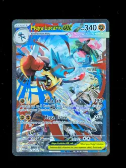 Mega Lucario ex 179 Pokemon Mega Evolutions MEG 2025 NM 🔥🔥🔥 - Image 1