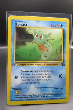 Horsea - 49/62 - 1st Edition Fossil - Common - Pokemon Card - LP-NM p23 - Image 1