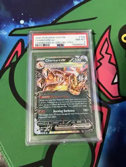 2025 POKEMON SVP EN-SV BLACK STAR PROMO #196 CHARIZARD EX PSA 8 - Image 1